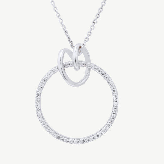 Shimmering Substance Silver Necklace