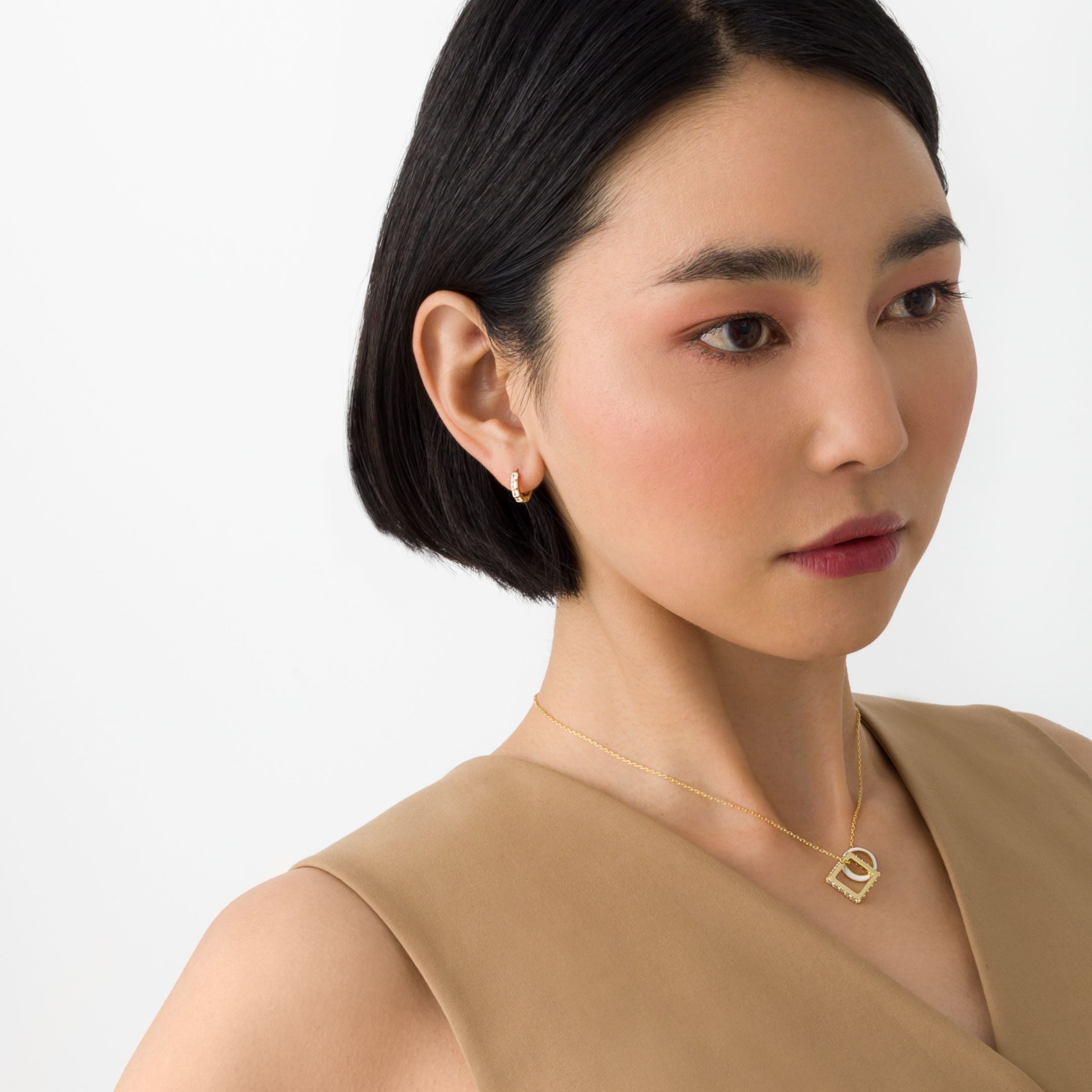 Alana Classic Stone Huggie Earrings