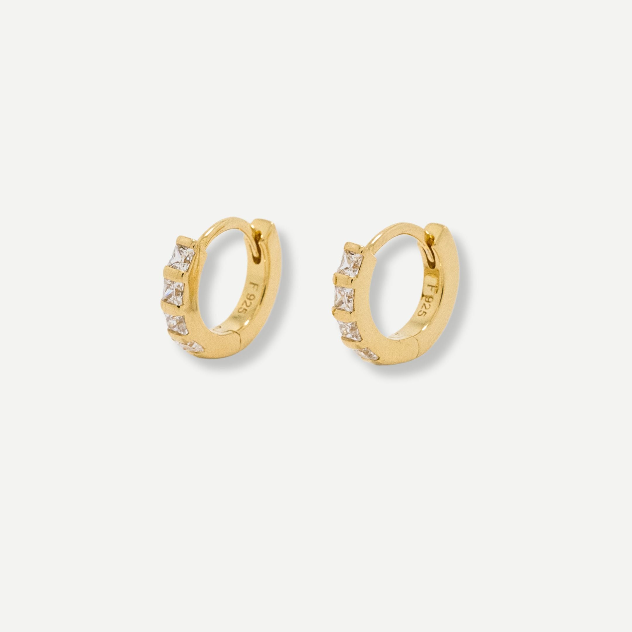 Alana Classic Stone Huggie Earrings