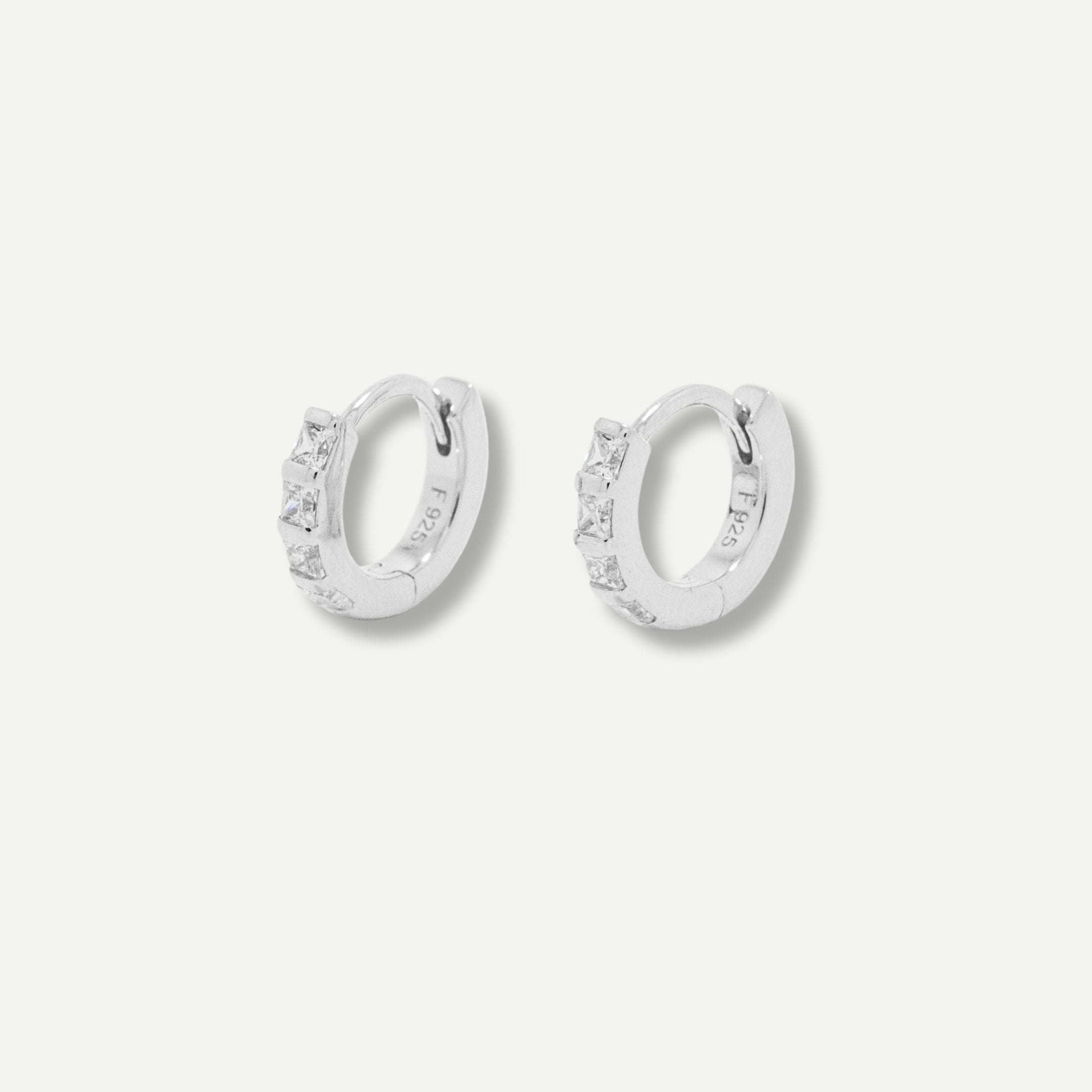 Alana Classic Stone Huggie Earrings