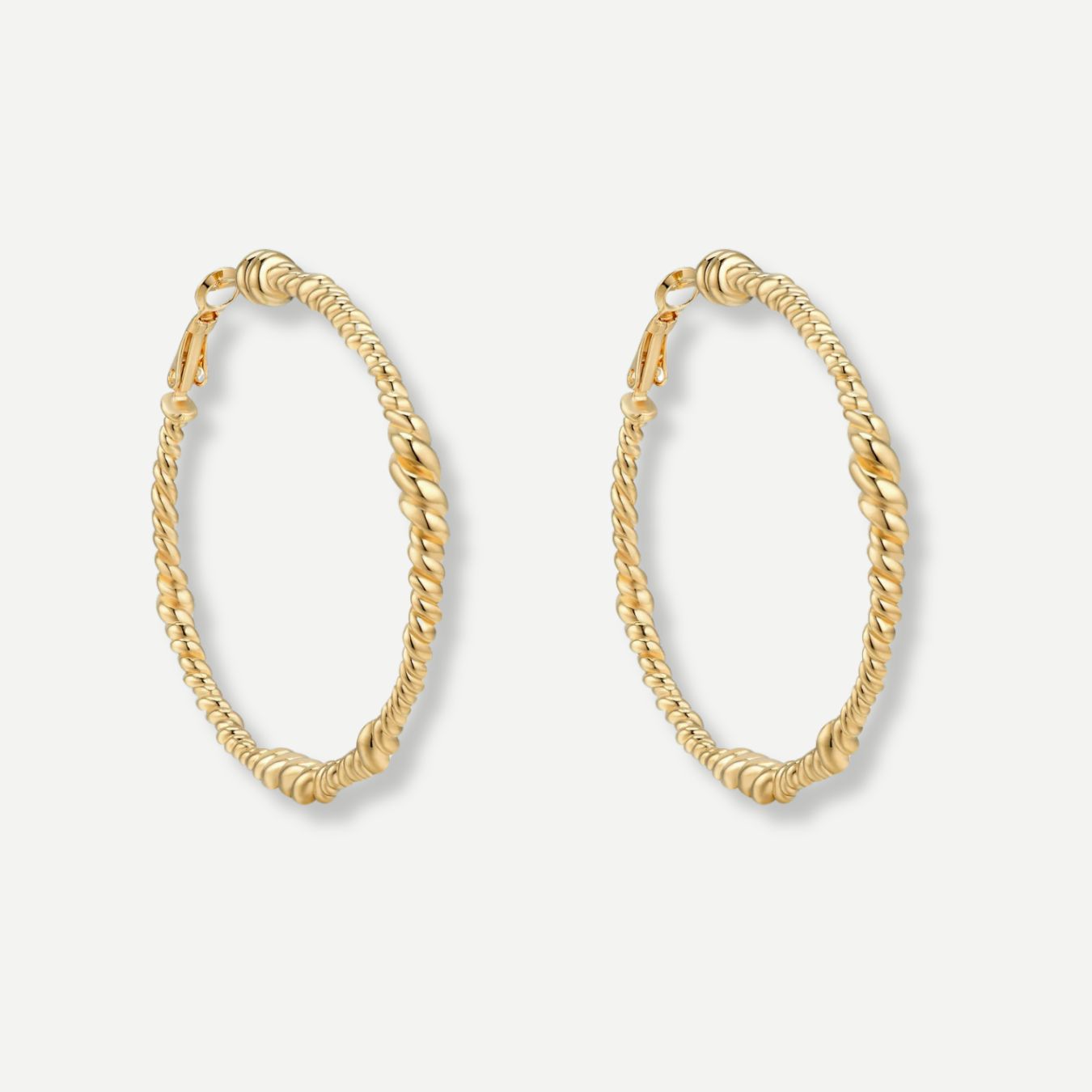 Camila Spiral Gold Hoop Earrings