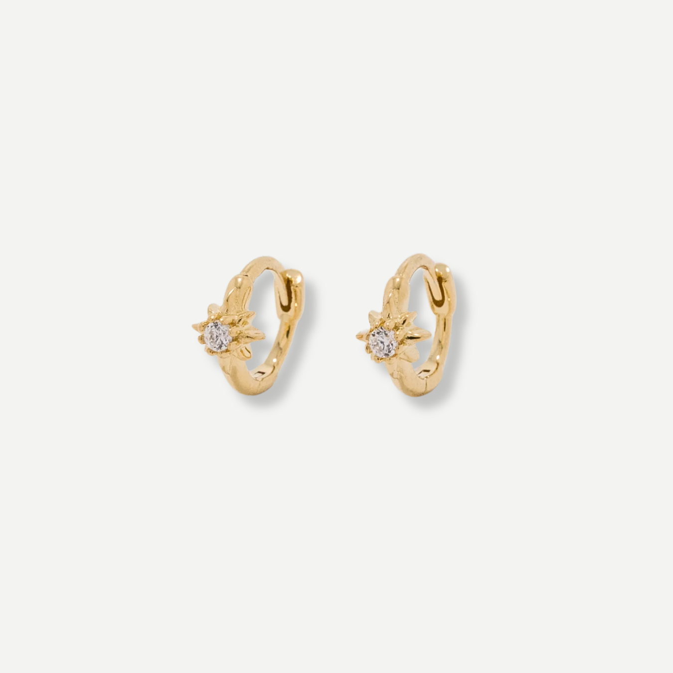 Cassiopea Gold Huggie Earrings