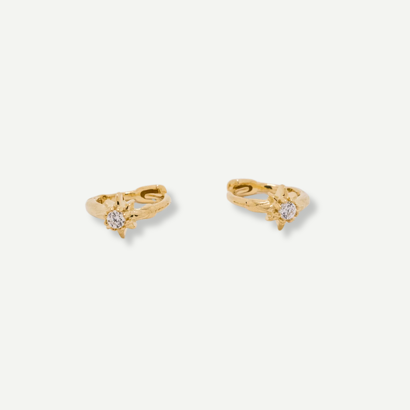 Cassiopea Gold Huggie Earrings
