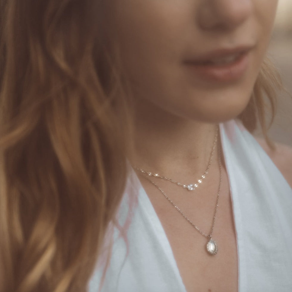 Enchanted Elegance Silver Necklace