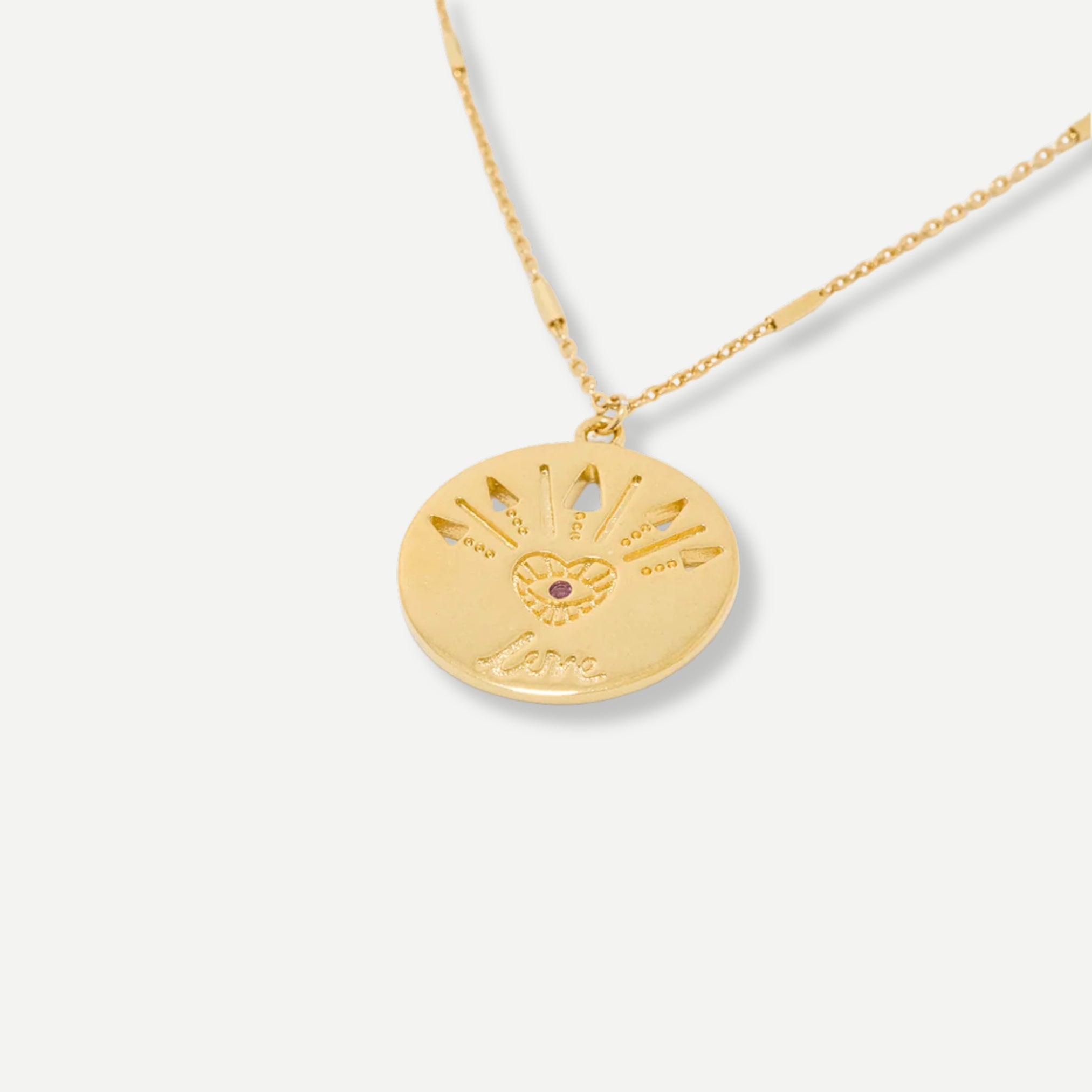 Love Is Blind Silver Pendant Necklace