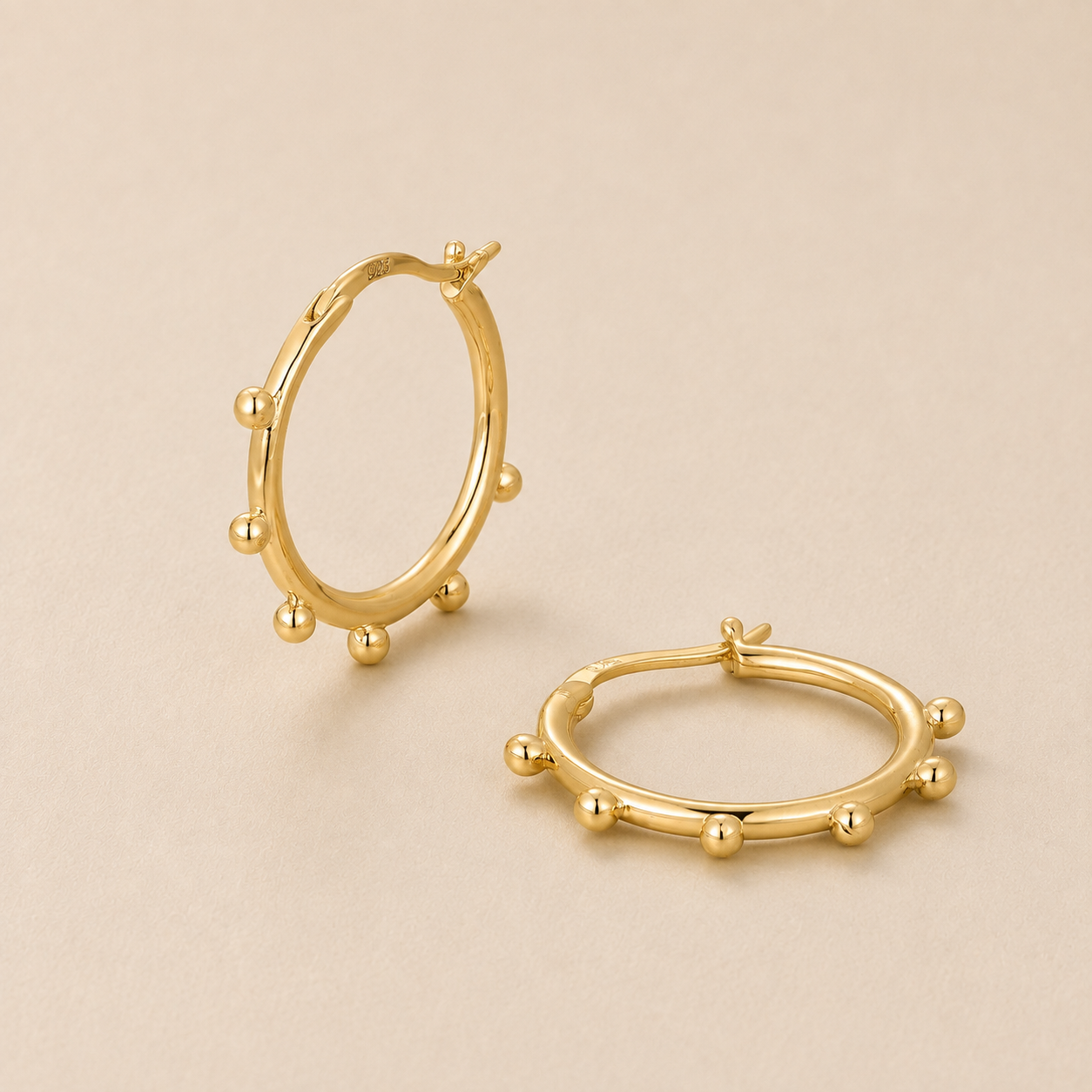 Radiant Starburst Gold Earrings