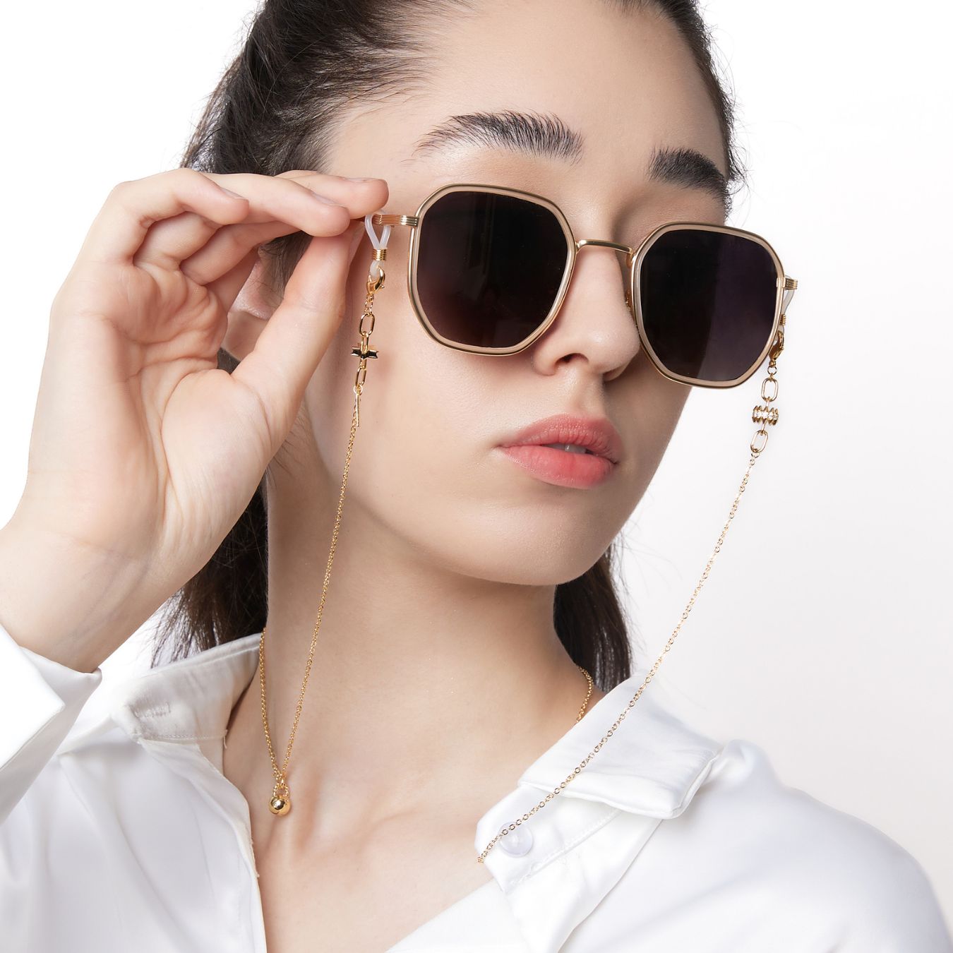Valentina Silver Eyeglass Chain