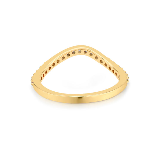 Stacking Ring - 18K recycled gold vermeil on recycled silver and zirconia.