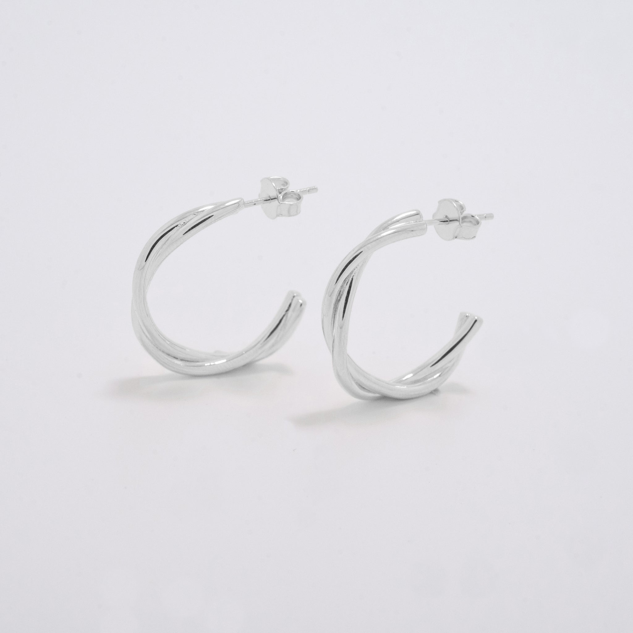Rose Thorns Silver Earrings