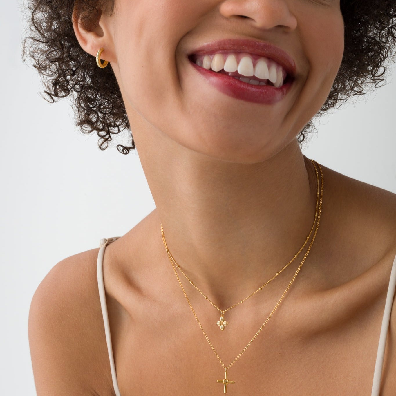 Eleanor Gold Huggie Earrings