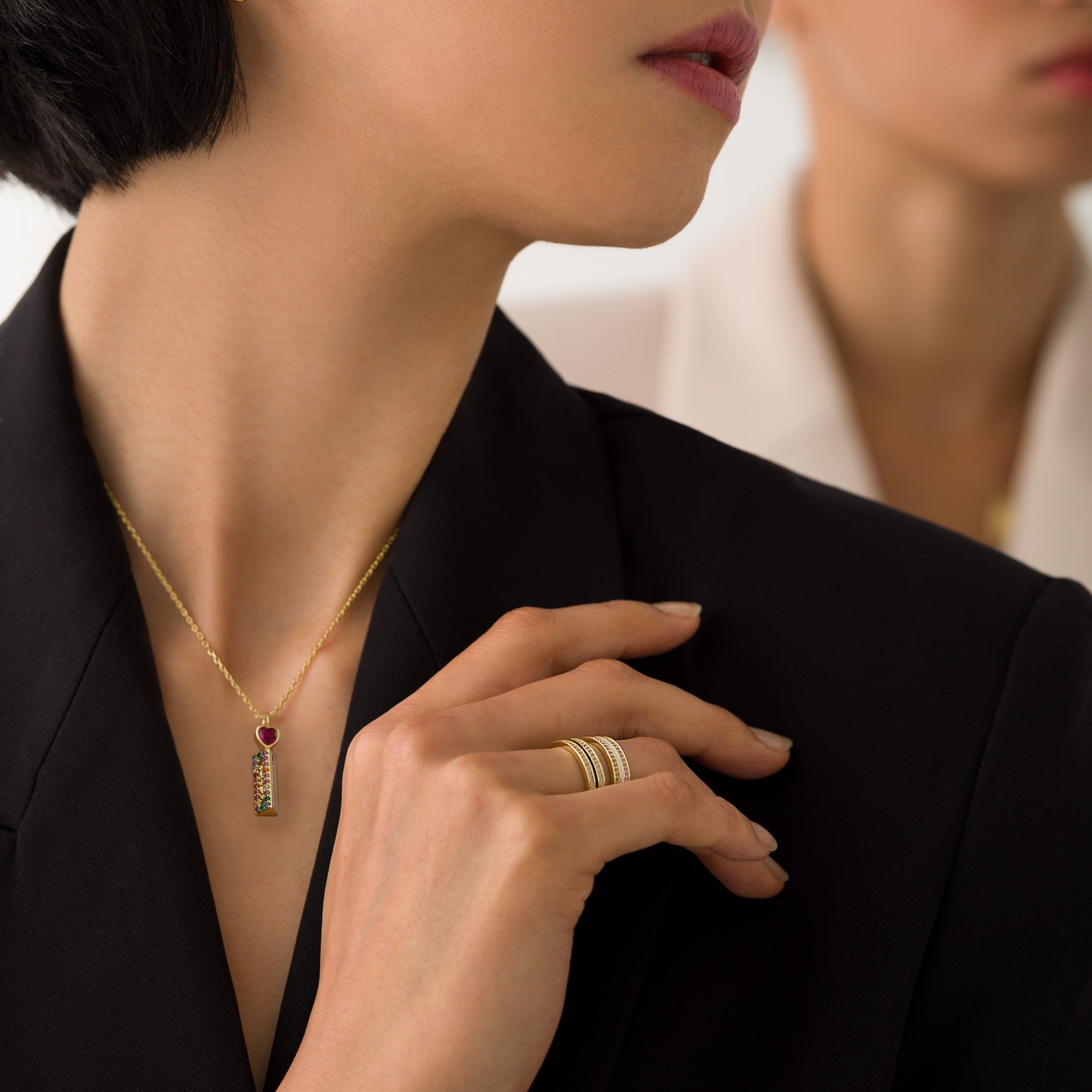 Alessia Protector Gold Pendant Necklace