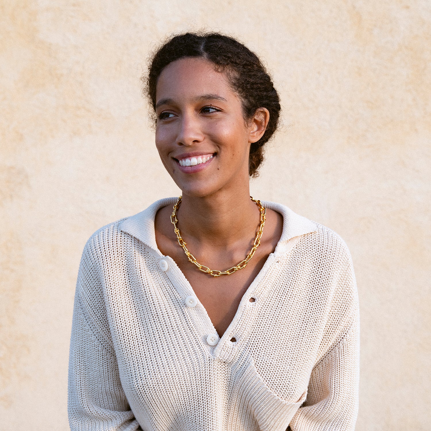 Necklace - 18K recycled gold vermeil on recycled silver