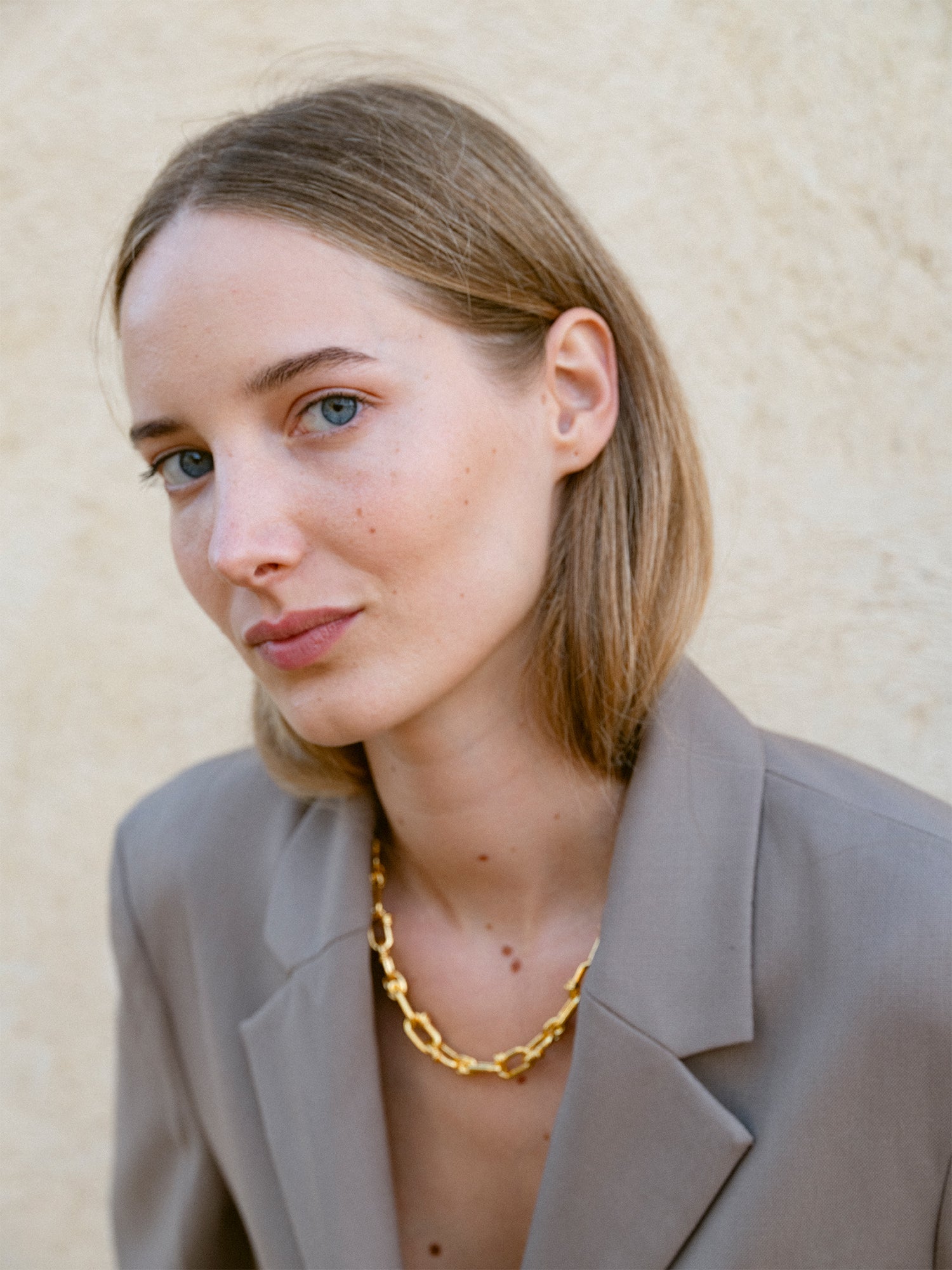 Necklace - 18K recycled gold vermeil on recycled silver