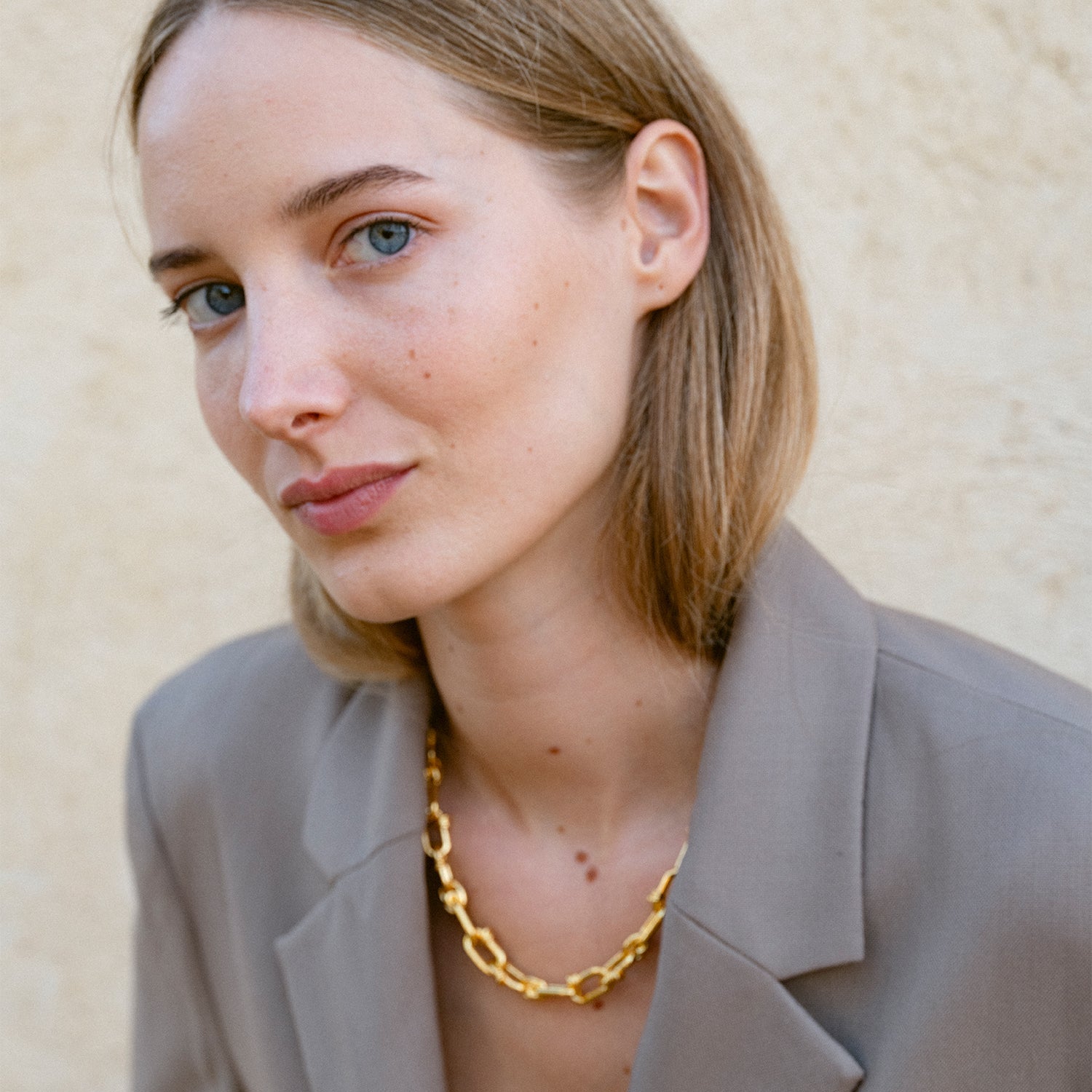 Necklace - 18K recycled gold vermeil on recycled silver