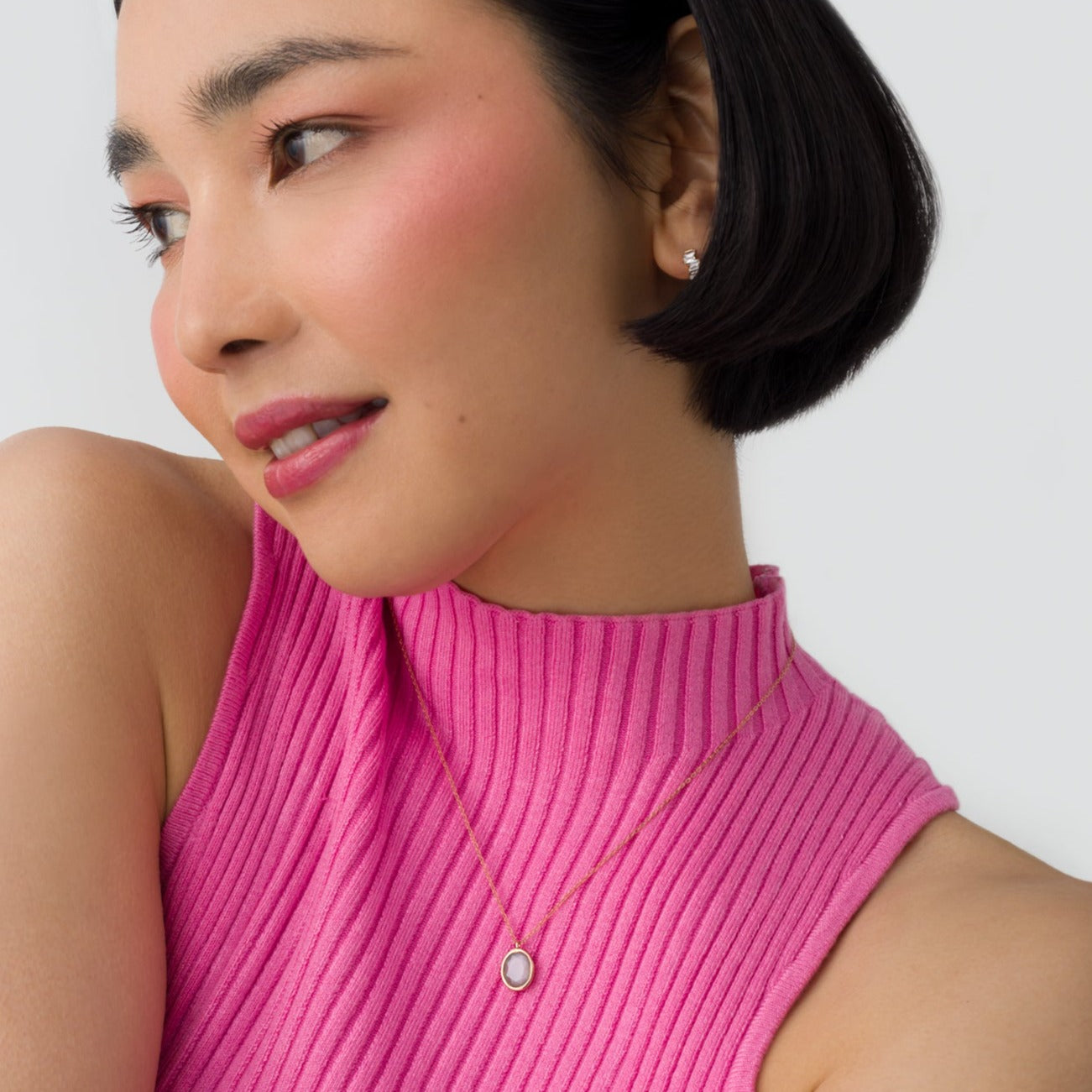 Agata Gold Pendant Necklace