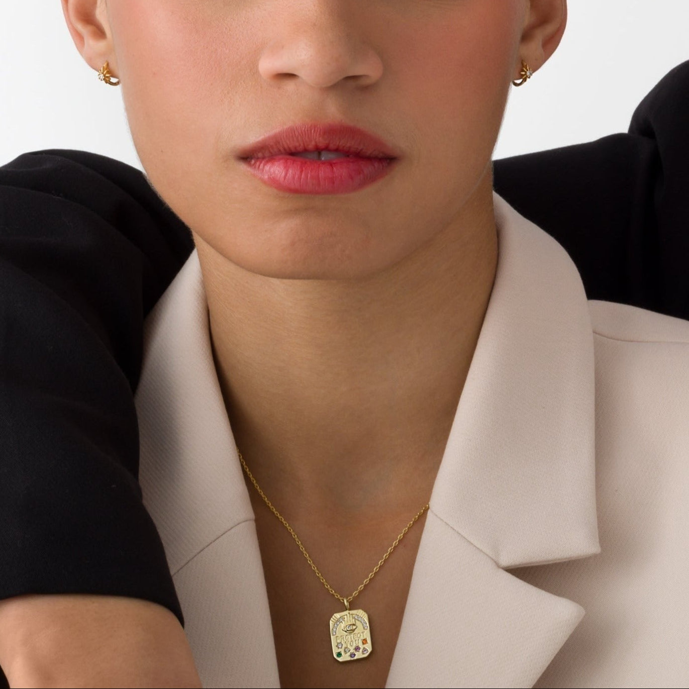 Sandra Protector Gold Pendant Necklace