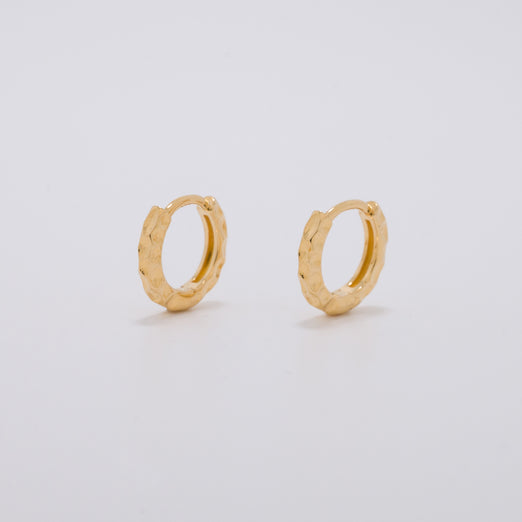 Eleanor Gold Huggie Earrings