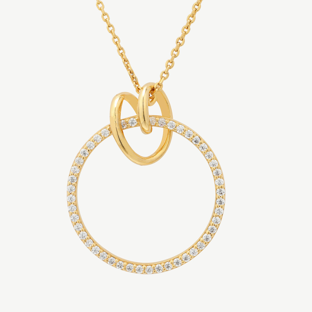 Shimmering Substance Gold Necklace