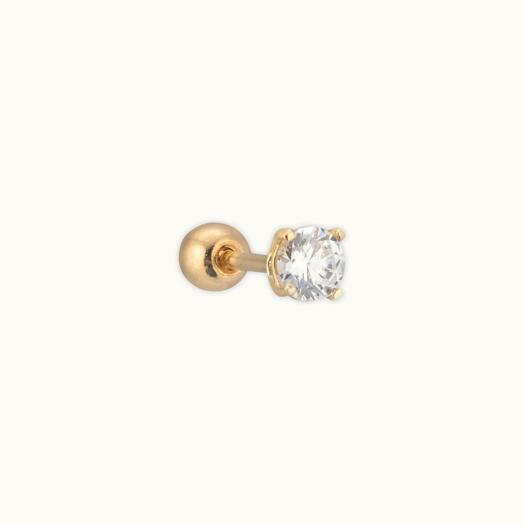 Blossom Blooms Single Gold Stud Earring