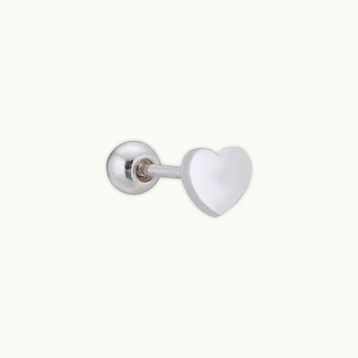 Heartstrings Single Silver Stud Earring