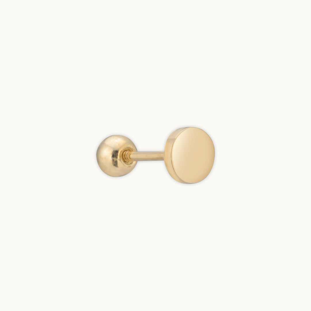 Subtle Whispers Single Gold Stud Earring