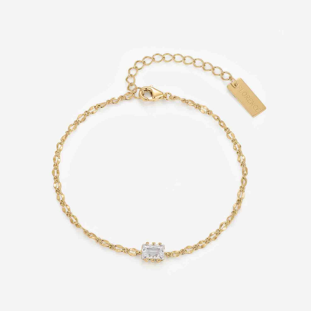 Gleaming Halo Gold Bracelet