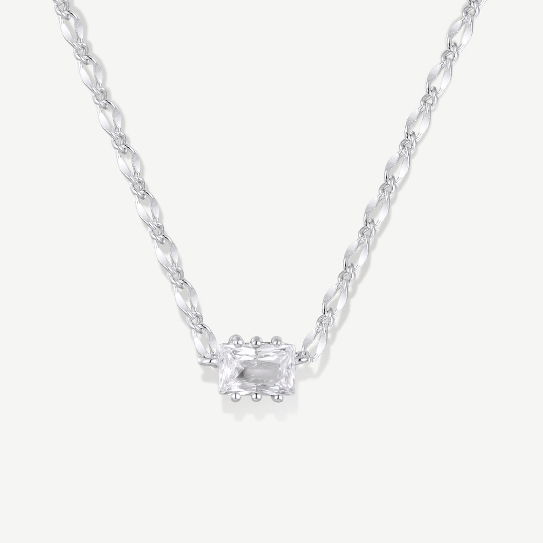 Twinkling Elegance Silver Necklace