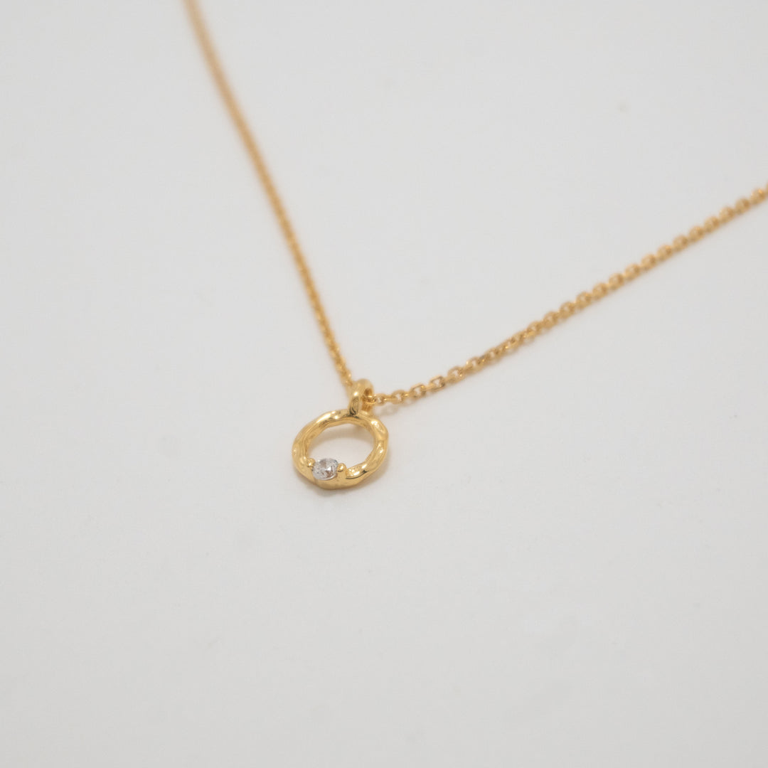 Nyra Gold Pendant Necklace