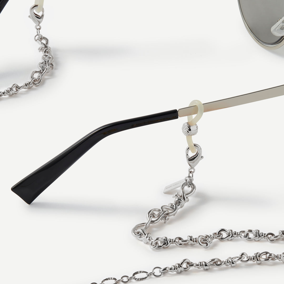 Guiding Vision Wave Eyewear Silver Chain