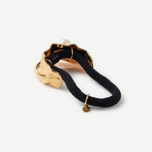 Cool Breeze Pearl Gold Hair Tie