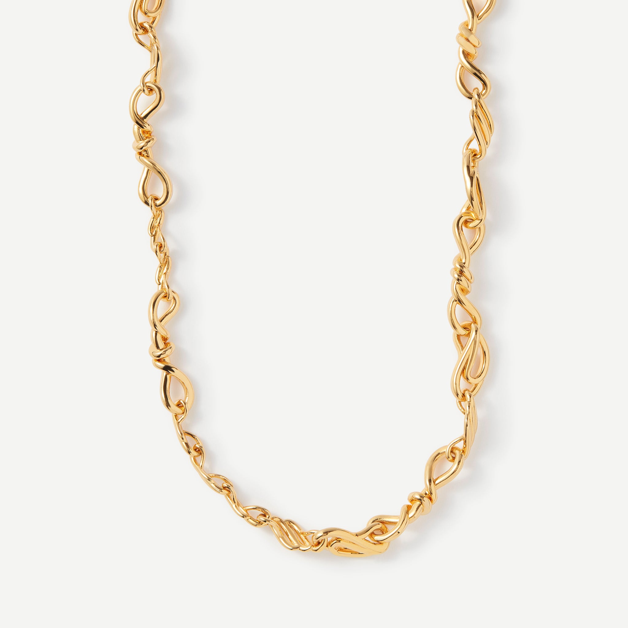 Transformative Spirit Wave Gold Necklace