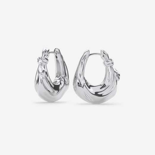 Hera Silver Hoop Earrings