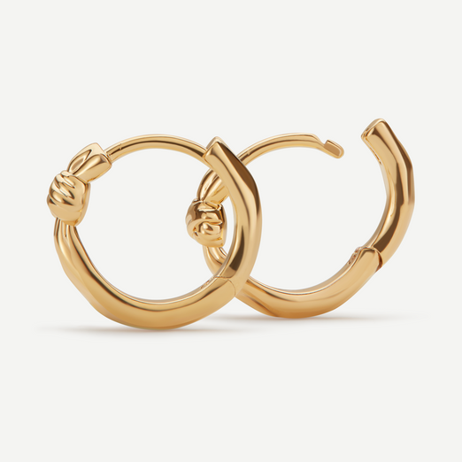 Lunara Gold Huggie Earrings