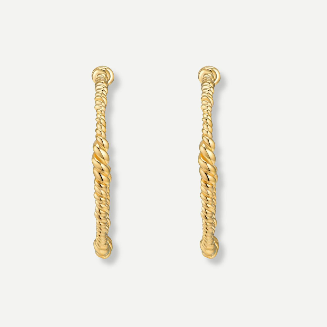 Camila Spiral Gold Hoop Earrings