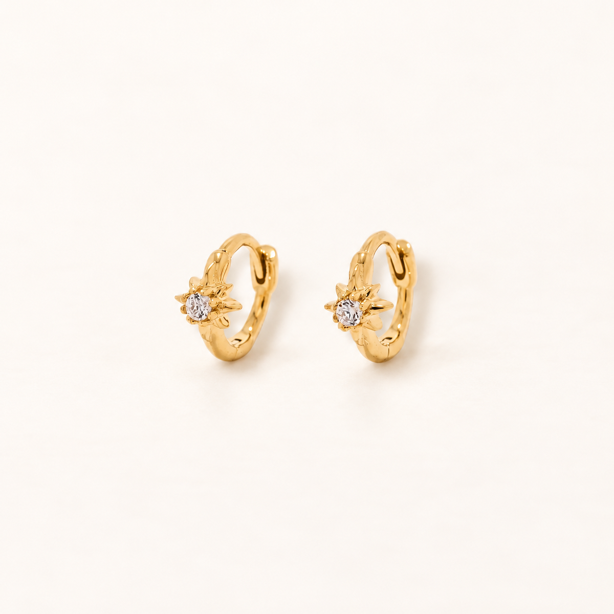 Cassiopea Gold Huggie Earrings