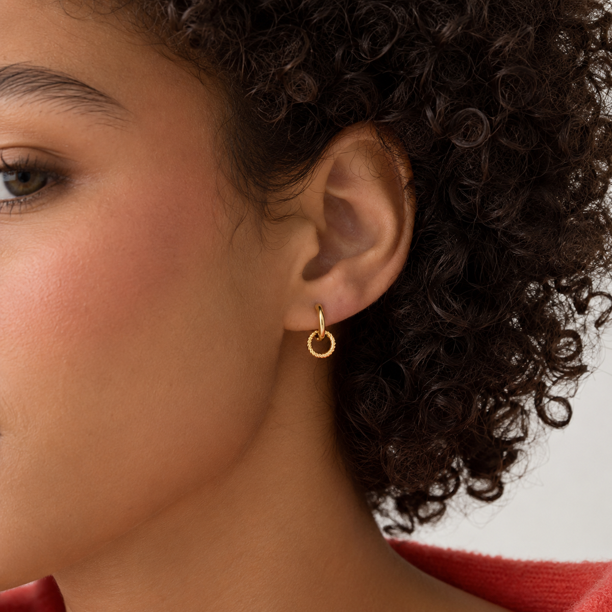 Idun Gold Huggie Earrings