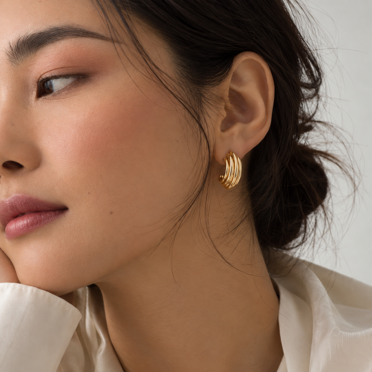 Harper Chunky Hoop Earrings