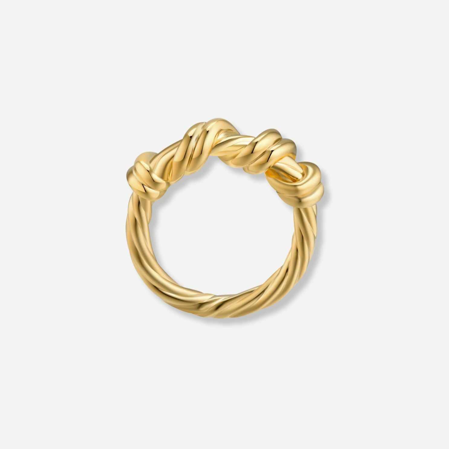 Mia Delicate Gold Twist Ring