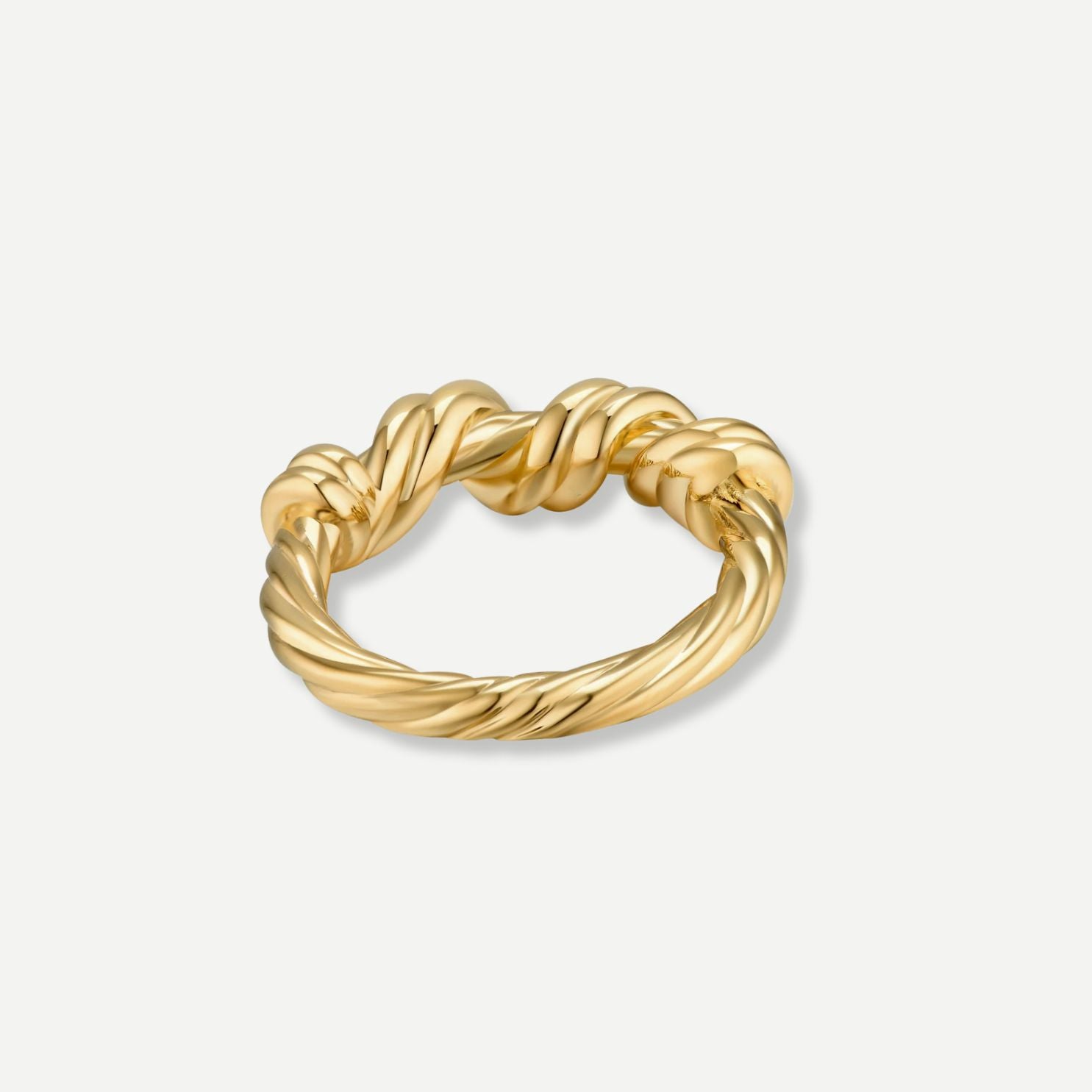 Mia Delicate Gold Twist Ring