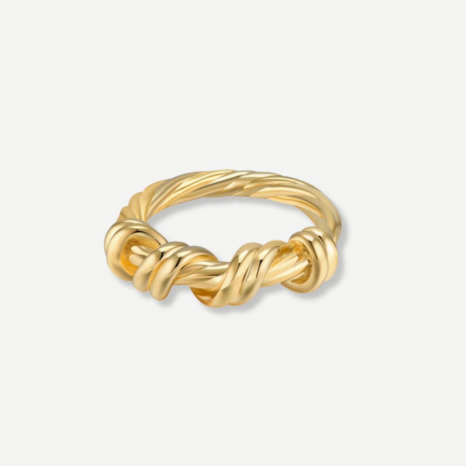 Mia Delicate Gold Twist Ring
