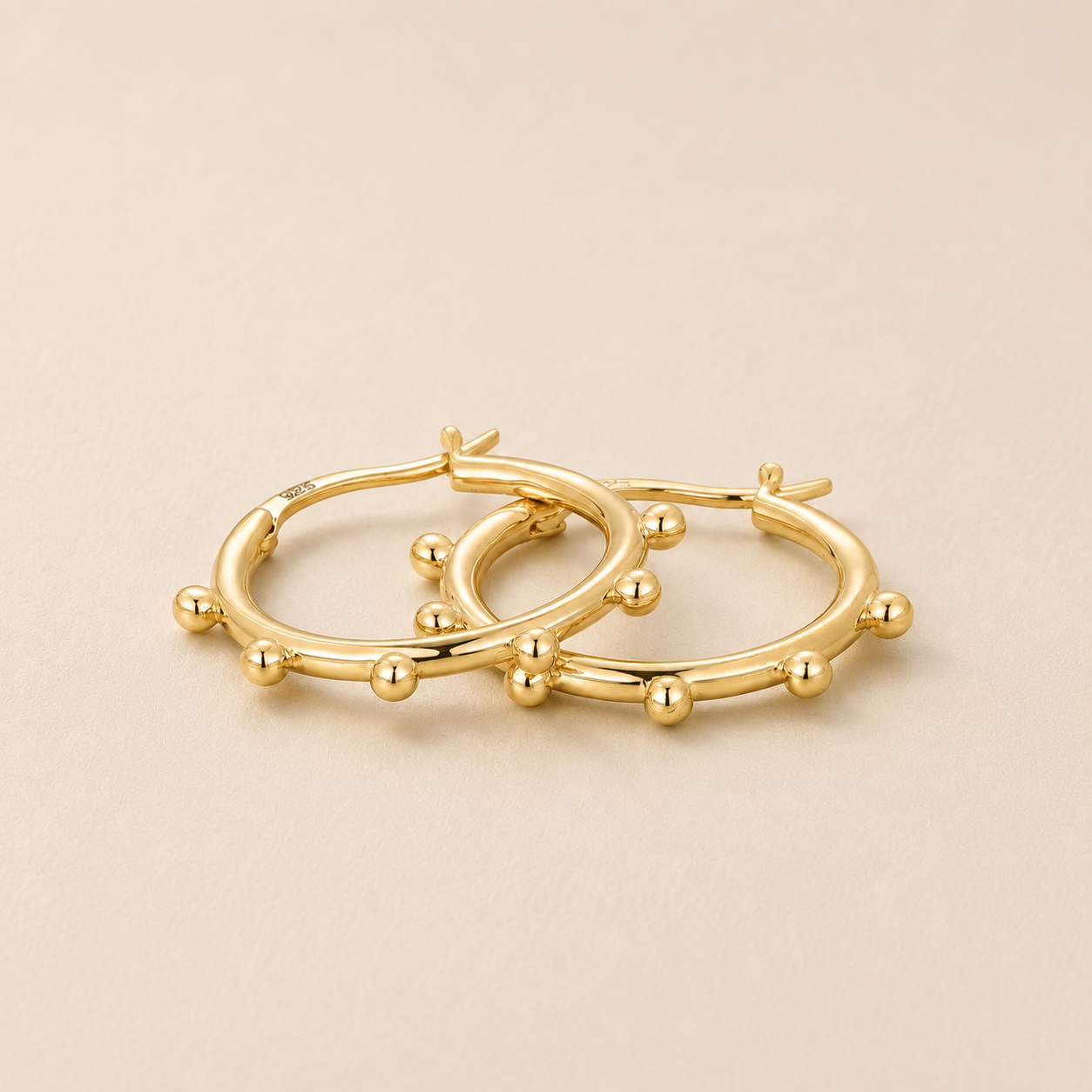 Radiant Starburst Gold Earrings