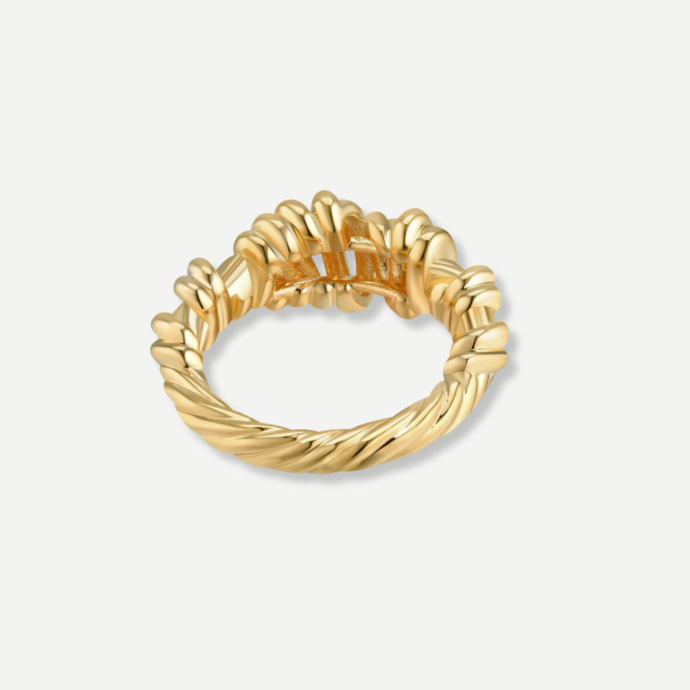 Sara Organic Spiral Gold Ring