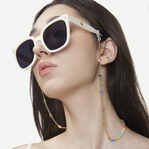 Isabella Silver Sunglasses Chain