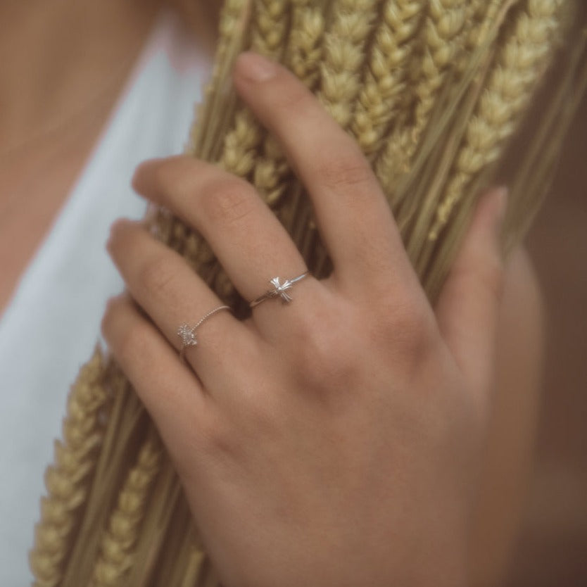 Moonbeam Silver Ring  