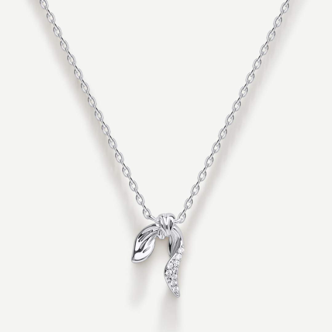 Isolde Diamond Silver Necklace