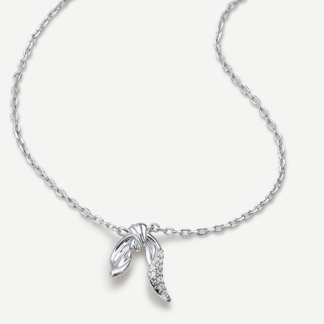 Isolde Diamond Silver Necklace