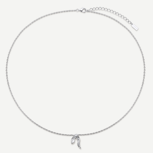 Isolde Diamond Silver Necklace