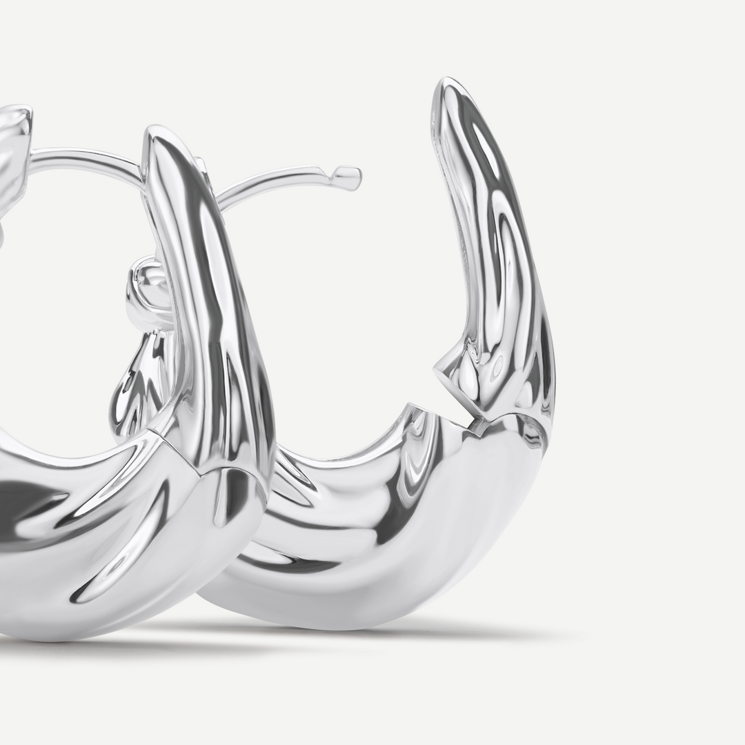 Hera Silver Hoop Earrings