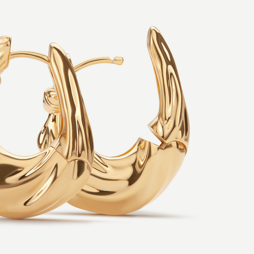 Hera Gold Hoop Earrings