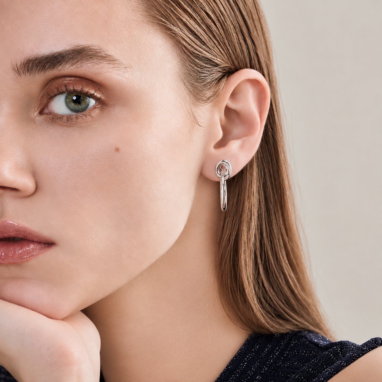 White Light Earrings